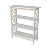 International Concepts X-Sided Shelf Unit, 3 Tier, Unfinished SH-3630X